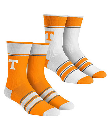 Молодежные носки для мальчиков и девочек Tennessee Volunteers, комплект из 2 носков в несколько полосок Team Crew Rock 'Em