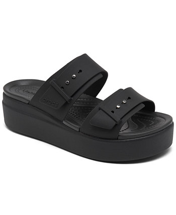 Women's Brooklyn Low Wedge Sandals from Finish Line Crocs