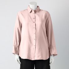 Плюс размер Simply Vera Vera Wang Рубашка с завязками на манжетах Simply Vera Vera Wang