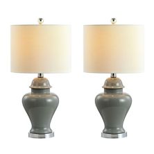 Qin Ceramiciron Classic Cottage Led Table Lamp (set Of 2) Jonathan Y Designs