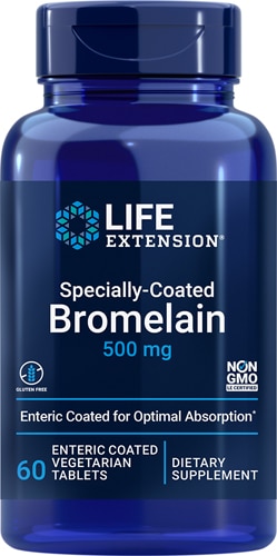 Специально покрытый Бромелайн - 500 мг - 60 таблеток - Life Extension Life Extension