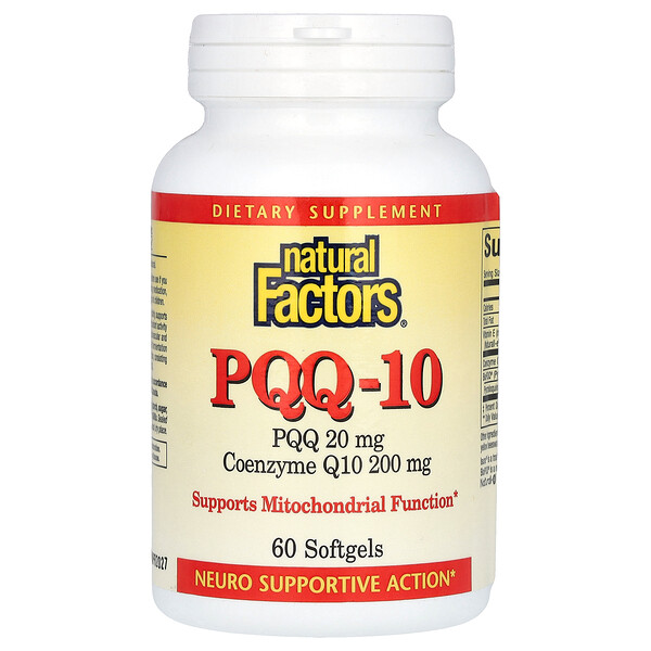 PQQ-10, 60 мягких таблеток Natural Factors