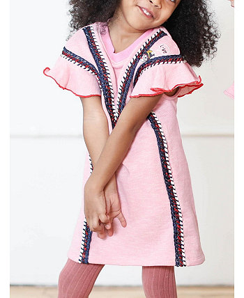 Теннисное платье с рюшами для малышей, маленьких и больших девочек Kinderkind