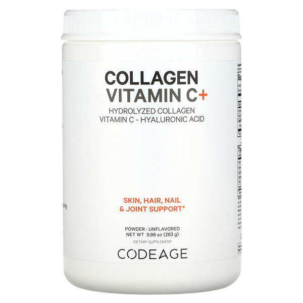 Коллаген с витамином C и гиалуроновой кислотой - 283 г - Codeage Codeage