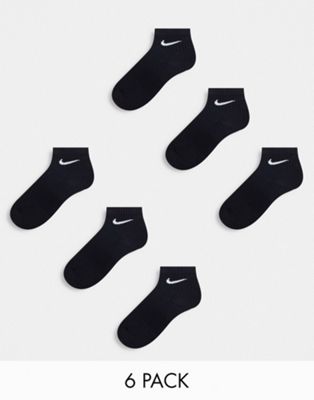 Набор из шести черных носков до щиколотки Nike Everyday Cushioned Nike