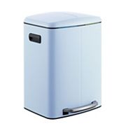 Marco Rectangular 10.6-gallon Double Bucket Trash Can With Soft-close Lid Happimess