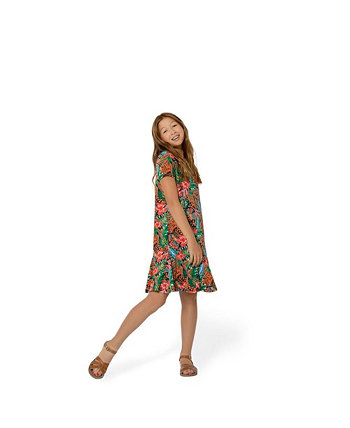Child Girl's Flowy Ruffled Serenity Dress Leota