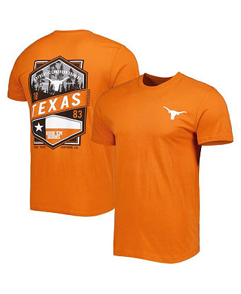 Мужская футболка Texas Orange Texas Longhorns с двойным ромбовидным гербом FLoGrown