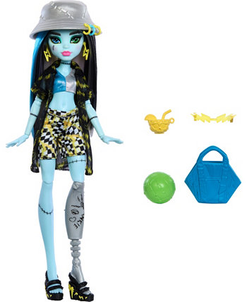 Модная кукла Frankie Stein Island Scare-Adise Island с аксессуарами для купальника Monster High