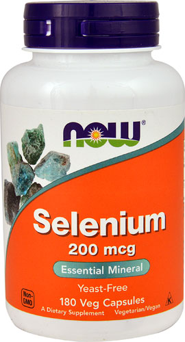 Селен - 200 мкг - 180 вегетарианских капсул - NOW Foods NOW Foods