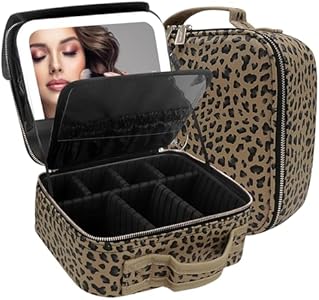 Чемодан MOMIRA Makeup Bag с зеркалом и подсветкой, аквамариновый MOMIRA