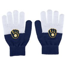 Women's WEAR by Erin Andrews Milwaukee Brewers Color-Block Gloves WEAR by Erin Andrews