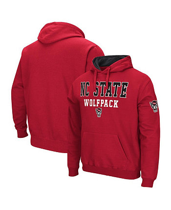 Мужской красный пуловер с капюшоном NC State Wolfpack Sunrise Colosseum