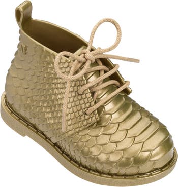 Текстурированные водостойкие ботинки Python Mini Melissa