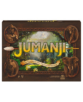 Jumanji The Game, классическая семейная настольная игра в жанре страшных приключений, основанная на комедийном боевике, для детей и взрослых в возрасте от 8 лет и старше Spin Master Toys & Games