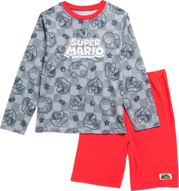 Mario Long Sleeve & Shorts Pajamas Set Komar