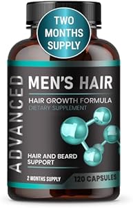 Hair Growth Vitamins For Men - Anti Hair Loss Pills. Regrow Hair & Beard Growth Supplement For Volumize, Thicker Hair.Stop Hair Loss And Thinning Hair With Biotin & Saw Palmetto Hair Vitamins.120 Caps NutraPro