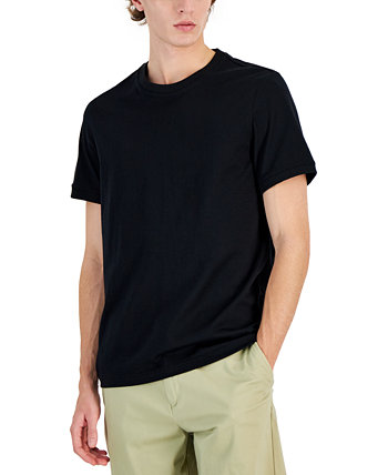 Men's Mercerized Cotton Short Sleeve Crewneck T-Shirt, Created for Macy's Alfani