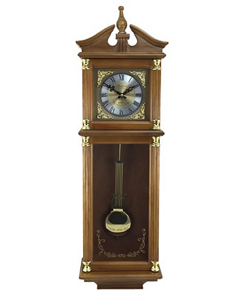 Коллекция часов Антикварные настенные часы с курантами 34,5 дюйма с римскими цифрами Bedford