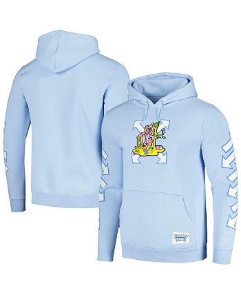 Men's and Women's Light Blue Looney Tunes Arrow Wile E. Coyote Pullover Hoodie Freeze Max