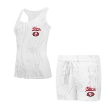 Women's Concepts Sport San Francisco 49ers Quartz Hacci Knit Tank Top & Shorts Sleep Set Unbranded