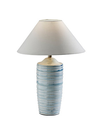 25" Ribbed Ceramic Catalina Table Lamp Adesso