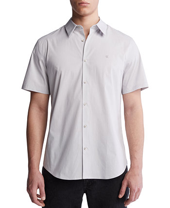 Men's Slim-Fit Stretch Stripe Button-Down Shirt Calvin Klein