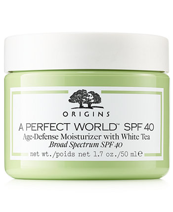 A Perfect World SPF 40 Увлажняющий крем для защиты от старения с белым чаем, 1,7 унции. Origins