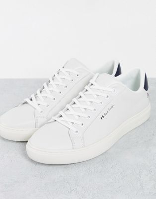 Белые кожаные кроссовки с логотипом под зебру PS Paul Smith Rex PS Paul Smith