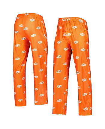 Мужские оранжевые брюки Oklahoma State Cowboys с флагманским принтом по всей поверхности Concepts Sport