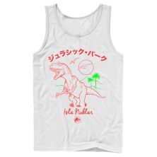 Мужская футболка Jurassic Park Kanji T Rex Outline Jurassic Park