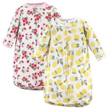 Хлопковый спальный мешок с длинными рукавами Hudson для маленьких девочек, мешок, одеяло, клубника-лимон Hudson Baby