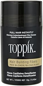 Toppik Hair Building Fibers, 12g Fill In Fine or Thinning Hair Instantly Thicker, Fuller Looking Hair 9 Shades for Men & Women Toppik