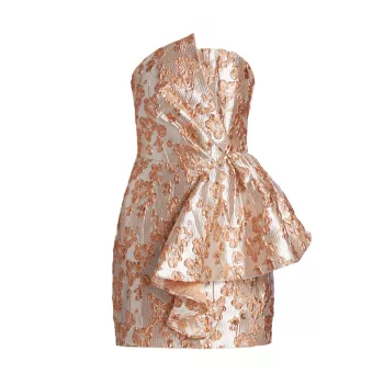 Жаккардовое мини-платье с эффектом металлик Allure для особых случаев Elliatt