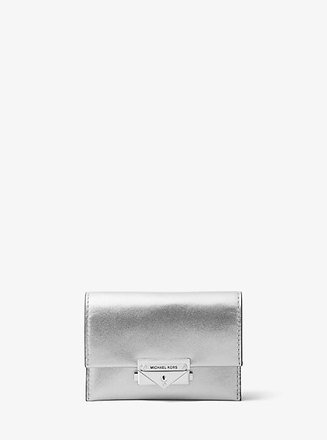 Cece small metallic leather wallet 2025