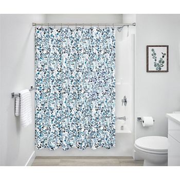 iDesign Floral Polyester 12 Reinforced Buttonhole Shower Curtain IDesign