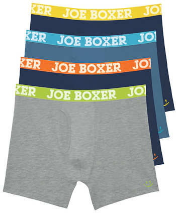 Мужские трусы-боксеры из эластичного хлопка Heather, набор из 4 шт. JOE BOXER