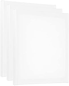 PATIKIL Paint Canvases Panel for Painting, 3 Pack 4x4 Inch Square Wood Frame Stretched Blank Art Board Panels for Acrylic, Oil, Tempera Painting, White Patikil