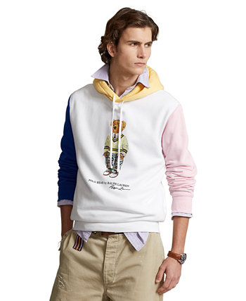 Мужская флисовая худи с цветными блоками Polo Bear Ralph Lauren