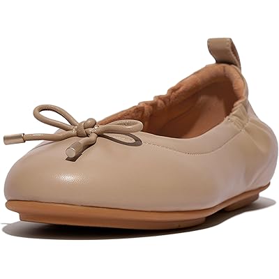 Балетки FitFlop Allegro Bow из мягкой кожи с амортизацией Dynamicush™ и противоскользящей подошвой FitFlop