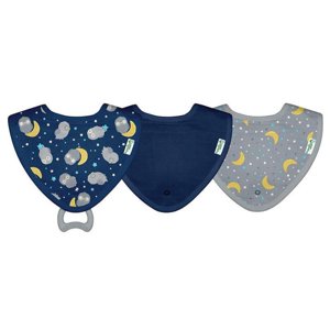 green sprouts 3-Pack Owl Stay-Dry Teether Bibs Green sprouts