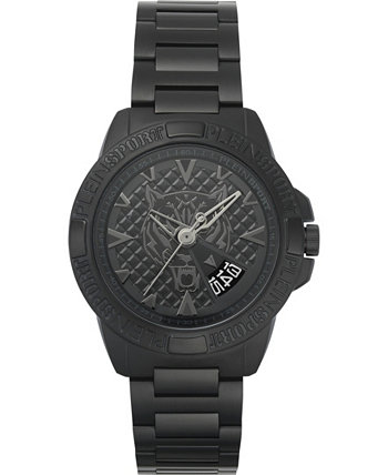 Мужские часы Touchdown, черные часы с браслетом из нержавеющей стали, 44 мм Plein Sport