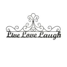 Lavish Home Metal Cursive Cutout &#34;Live Love Laugh&#34; Настенный декор Lavish Home