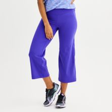 Женские укороченные брюки ультраэластичного цвета Tek Gear® с широкими штанинами Tek Gear