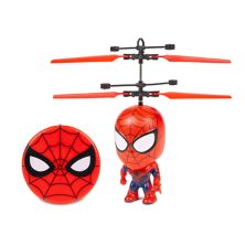 World Tech Toys Marvel Spiderman Лицензионный 3,5-дюймовый летающий рисунок ИК НЛО вертолет с большой головкой World Tech Toys