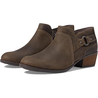 Женские кожаные ботинки Clarks Charlten Grace с боковой молнией и блокированным каблуком Clarks