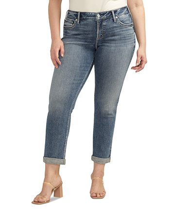 Модные узкие джинсы для девушек больших размеров со средней посадкой Silver Jeans Co.