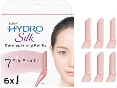 Schick Hydro Silk Dermaplaning Wand Refill Blades — Refills, 6 Professional Style Schick Hydro Silk