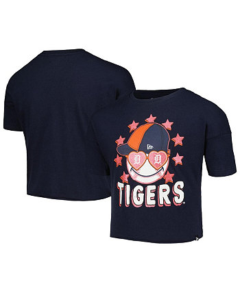 Темно-синяя футболка Big Girls Detroit Tigers Team с короткими рукавами New Era