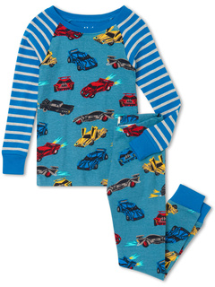 Пижамный комплект Cars из органического хлопка с регланами (для малышей/маленьких детей/больших детей) Hatley Kids